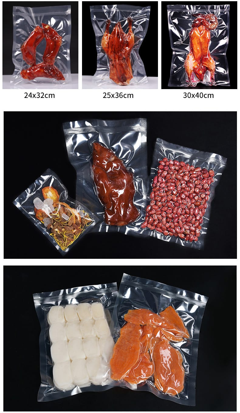 Gusseted vacuum packaging bag