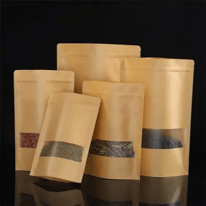 Self-supporting packaging bag
