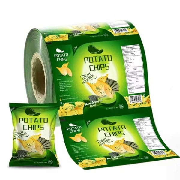 China Supplier Automatic Packaging Aluminum Foil Food Packaging Film Plastic Laminated Sachet Plastic Film Roll for Snack - Image 2