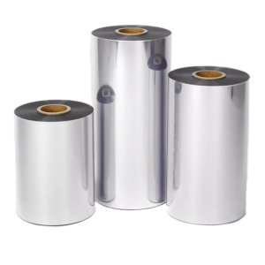 Wholesale Bright Silver Aluminum Foil PET Laminated PE Roll Raw Material Film for Flexible Packaging Composited Treatment