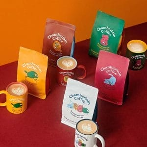 Colorful Stand-Up Coffee Pouches