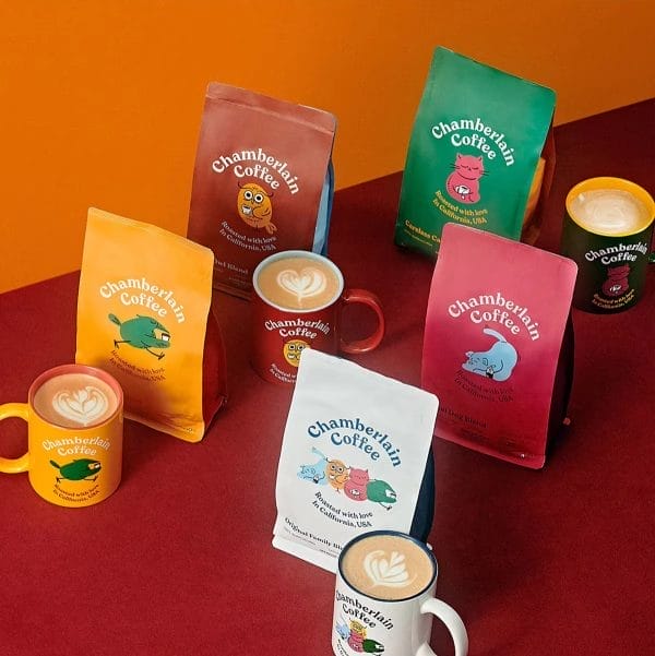 Colorful Stand-Up Coffee Pouches