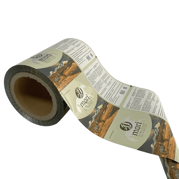 High-barrier foil packaging film providing moisture and oxygen protection.